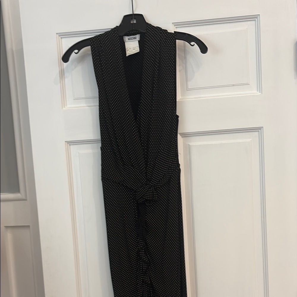 Italian Luxury at a Steal! Moschino Black and White Polka Dot Dress